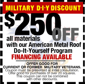 $250 American Metal Roof Coupon