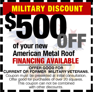 $500 American Metal Roof Coupon