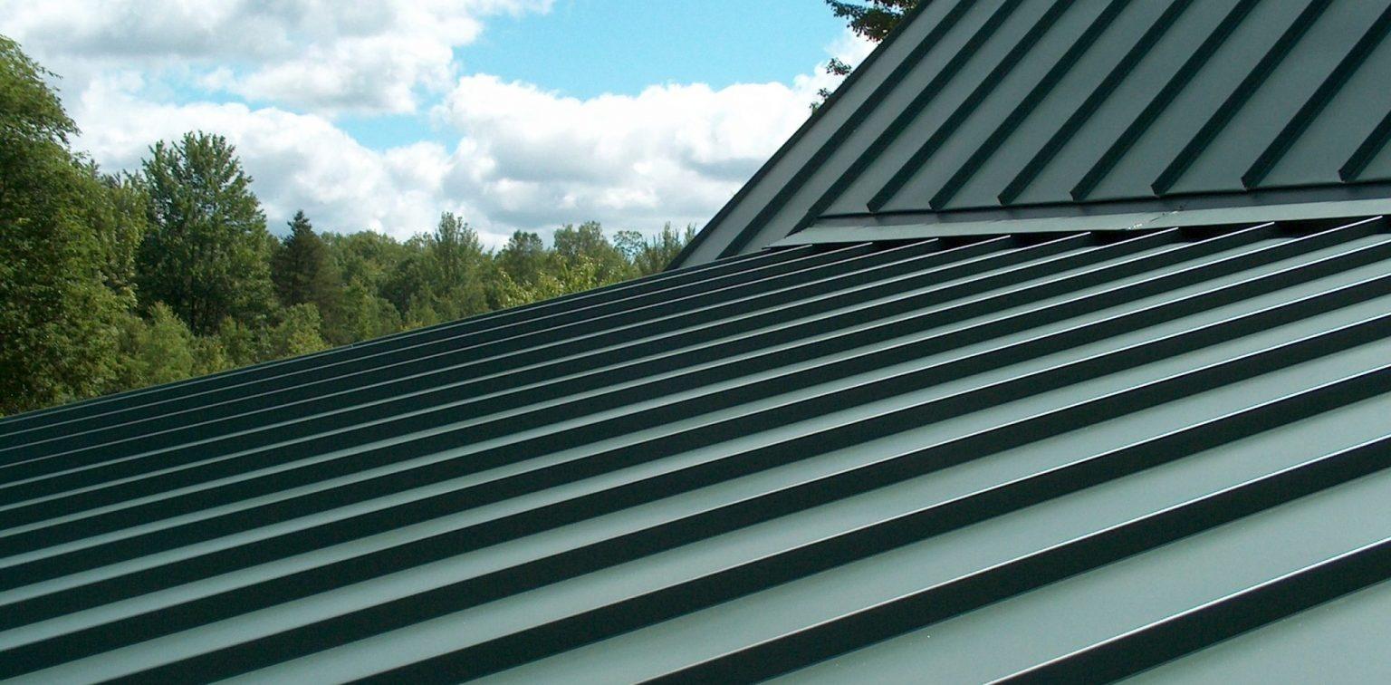 Close up of Green Centurion Standing Seam