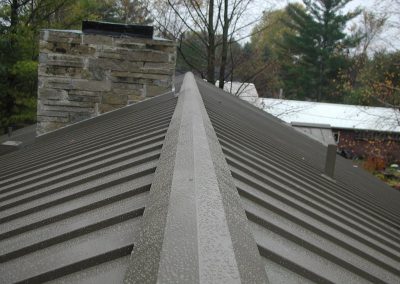 Peak of Standing Seam Roof