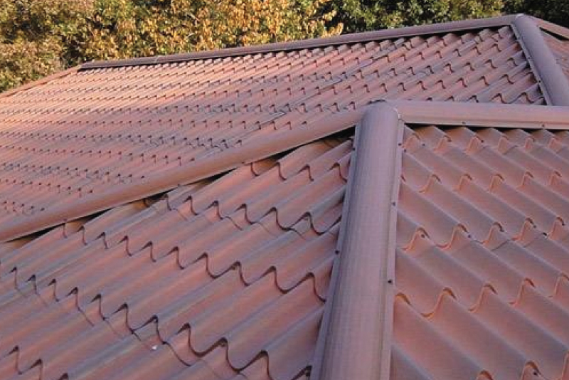 Close Up of Terra Tile Steel Roof